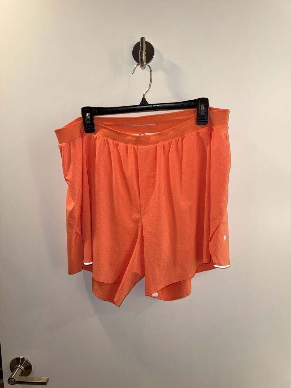 Lululemon Fast Free Short 6" Lined SUNC Sunny Coral Mens XXL